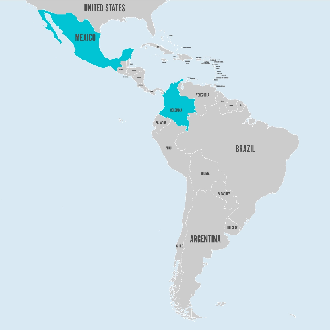 mapa de latino america